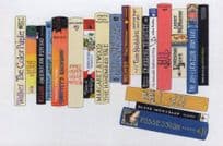 American Psycho The Color Purple Book Bookshelf Art Postcard