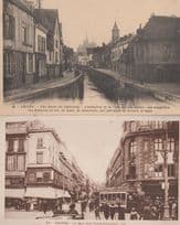 Amiens La Rue des Trois Cailloux Zenith Advertising Tanneries 2 French Postcard