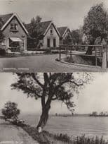 Ammerstol Achterweg Zuid Holland 2x Vintage Real Photo Postcard s