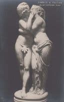 Amore E Psiche Roma Museum Italian Antique Sclupture Postcard