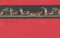 Amorini In Bighe Di Cervi Pompei Casa Del Vettii Antique Italy Mural Postcard