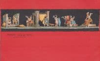 Amorini Tintori Pompei Casa Del Vettii Antique Italy Mural Postcard