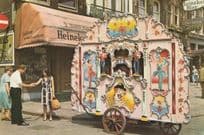 Amsterdam Circus Clown Food Stall Heineken Beer Holland Postcard
