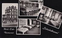 Amsterdam Hotel Cafe Schinkelhaven Real Photo Old Postcard