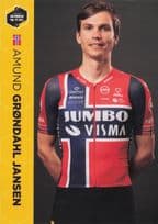 Amund Grondahl Jansen Norway Champion Cyclist Dutch Team Jumbo Visma Postcard