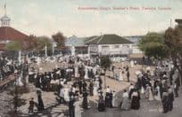 Amusement Stage Hanlans Point Toronto Vintage Postcard