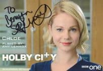 Amy Lennox as Chloe Holby City BBC Hand Signed Cast Card Photo