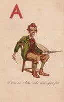 An Artist Painter Who Never Put On Weight Got Fat Comic Postcard