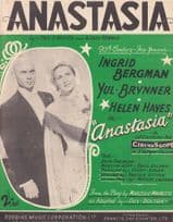 Anastasia Ingrid Bergman 1950s Sheet Music