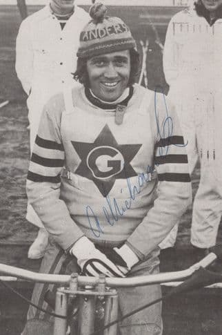 Anders Michenek Sweden Speedway Champion Hand Signed Photo