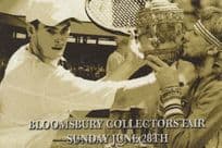 Andre Agassi At Wimbledon Tennis Advertising Postcard