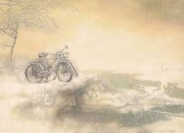 Andre Martins De Barros Bicycles Fantasy Art French Postcard