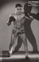 Andre Valignat French Boxing Champion Old Management Card Photo