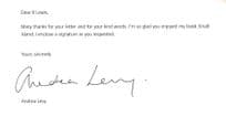 Andrea Levy Small Island Book Author Hand Signed Autograph