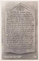 Andreas Hofers Hotel Goldener 1558 Gravestone Innsbruck Austria RPC Postcard