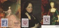 Andreas Moller Maria Theresia 3x Austria FDC Style Postcard s
