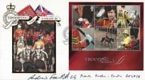 Andrew Fox-Pitt Mark Goodwin Hudson Trooping The Colour Hand Signed FDC