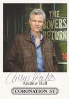 Andrew Hall Coronation Street RARE Hand Signed Cast Card Photo