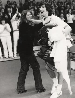 Andrew Jarrett Derby 1980s British Tennis Player Large 10x8 Press Photo