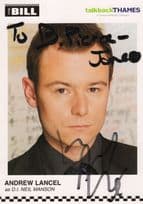 Andrew Lancel as DI Neil Manson The Bill Hand Signed Cast Photo