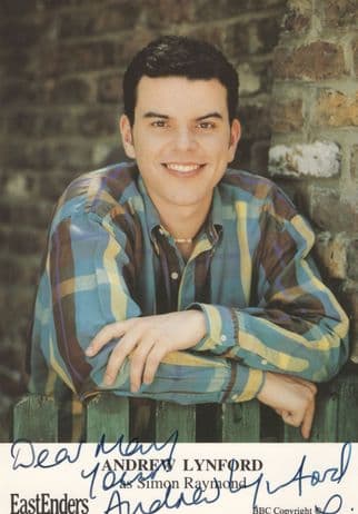 Andrew Lynford Simon Raymond Eastenders Hand Signed Cast Card