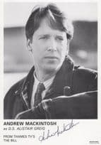 Andrew Mackintosh The Bill ITV Hand Signed Cast Card Photo