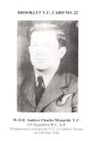 Andrew Mynarski 419 Squadron RCAF WW2 France Victoria Cross Postcard