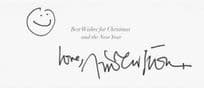 Andrew Scott Sherlock Hand Signed Christmas Card