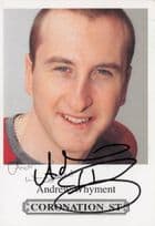 Andrew Whyment Coronation Street Hand Signed Cast Card Photo (1)