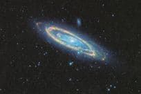 Andromeda Satellite Galaxy Galaxies Messier 32 Space Astronomy Postcard