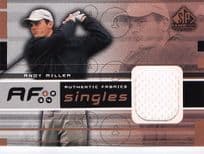 Andy Miller Authentic Fabrics Singles PGA Golf 2003 Upper Deck Worn Shirt Card