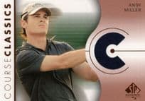 Andy Miller Course Classics 2003 Authentic Worn PGA Tour Golf Shirt Card