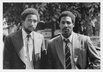 Andy Roberts & Issac Richards Antigua Cricket Legends Photo Postcard