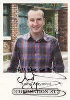 Andy Whyment Coronation Street ITV Hand Signed ITV Cast Card Photo