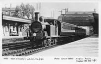 Anerley Station LSBC Steam Train Pamlin Prints Railway RPC Postcard