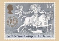 Angel Pegasus 2nd Election European Parliament Painting Postcard
