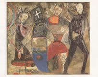 Angela Alanis Dillon Religion & Politics Dont Mix Painting Postcard