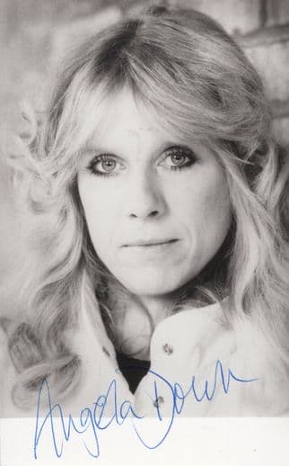 Angela Down War & Peace Vintage Hand Signed Photo