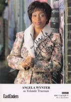 Angela Wynter as Yolande Trueman BBC Eastenders Hand Signed Cast Card Photo