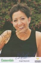 Angie Reynolds Emmerdale Farm Hand Signed Cast Card Photo