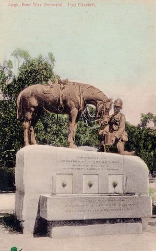 Anglo Boer War Memorial Port Elizabeth South Africa Postcard