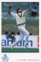 Anil Kumble Northamptonshire India TCCB Classic Cricket Photo Postcard