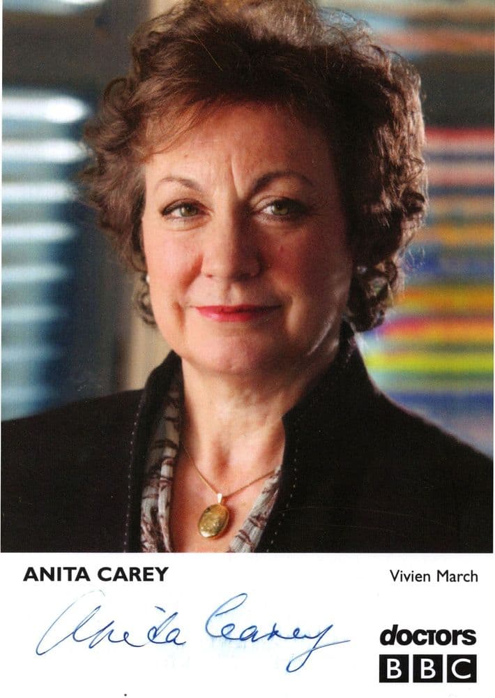 Anita Carey As Vivien March BBC Doctors Hand Signed Cast Photo anita-carey-as-vivien-march-bbc-doctors-hand-signed-cast-photo