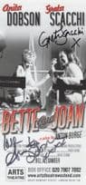 Anita Dobson Greta Scaachi Bette & Joan Hand Signed Theatre Flyer