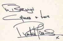 Anita Harris Eastenders to Berwyn Hand Signed Autograph Page