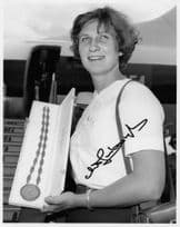 Anita Lonsbrough GB Olympic Games Swimming Gold Medal 10x8 Hand Signed Photo