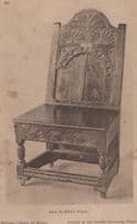 Ann Griffiths Chair Antique Wales Welsh Library Postcard