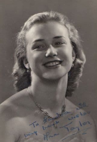 Ann Taylor Bob Monkhouse For Love Or Money 1950s TV Quiz Show Hand Signed Photo