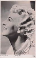 Anna Lee Sound Of Music Actress Antique Hand Signed Tucks Photo Postcard