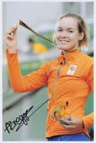 Anna Van Der Breggan Cyclist 2016 Olympics Gold Medal 12x8 Hand Signed Photo